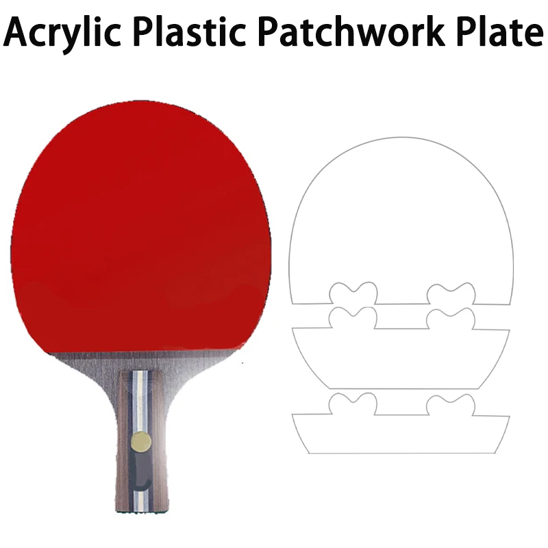 Acrylic Plastic Patchwork Plat - Table Tennis Paddle Set 评论和价格