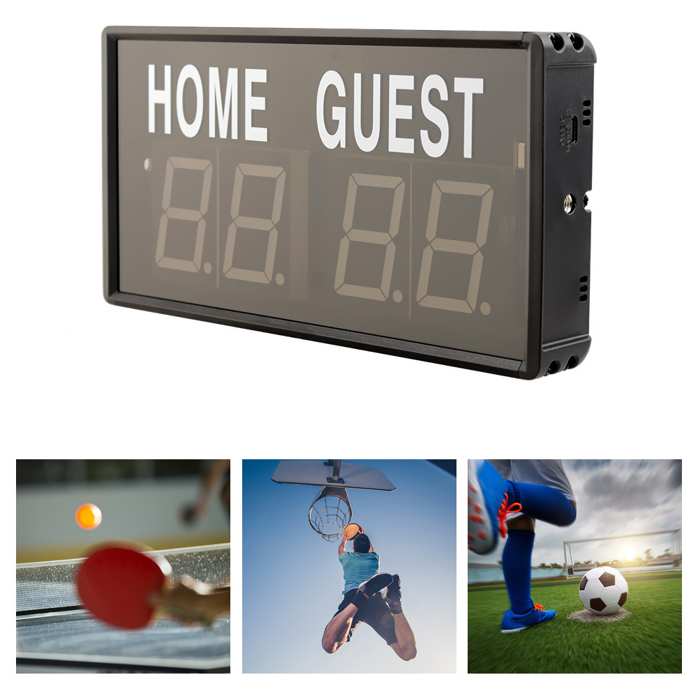 Portable 4 Digit LED Scoreboar - Table Tennis Scoreboard 评论和价格