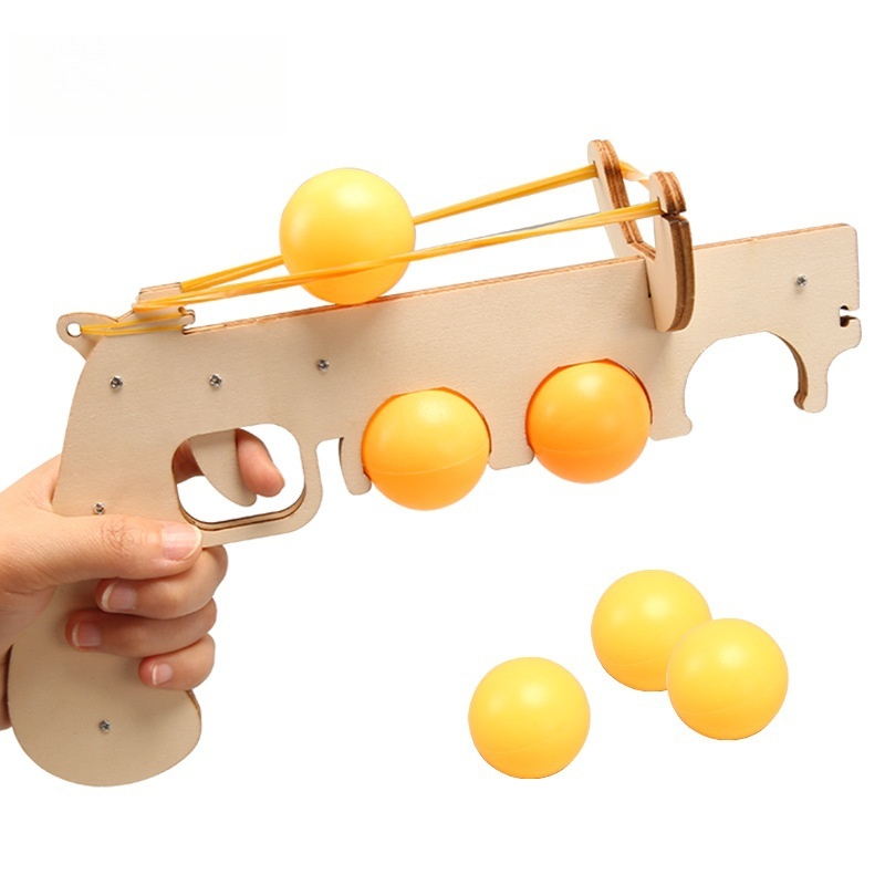 DIY Wooden 3D Puzzle Table Ten - Table Tennis Gun 评论和价格