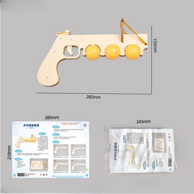 DIY Wooden 3D Puzzle Table Ten - Table Tennis Gun 评论和价格